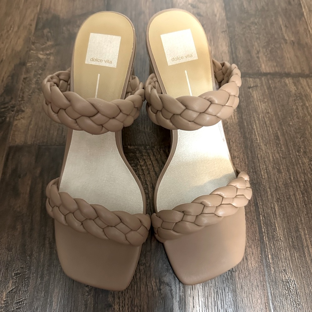 Dolce Vita Braided Nude Heels